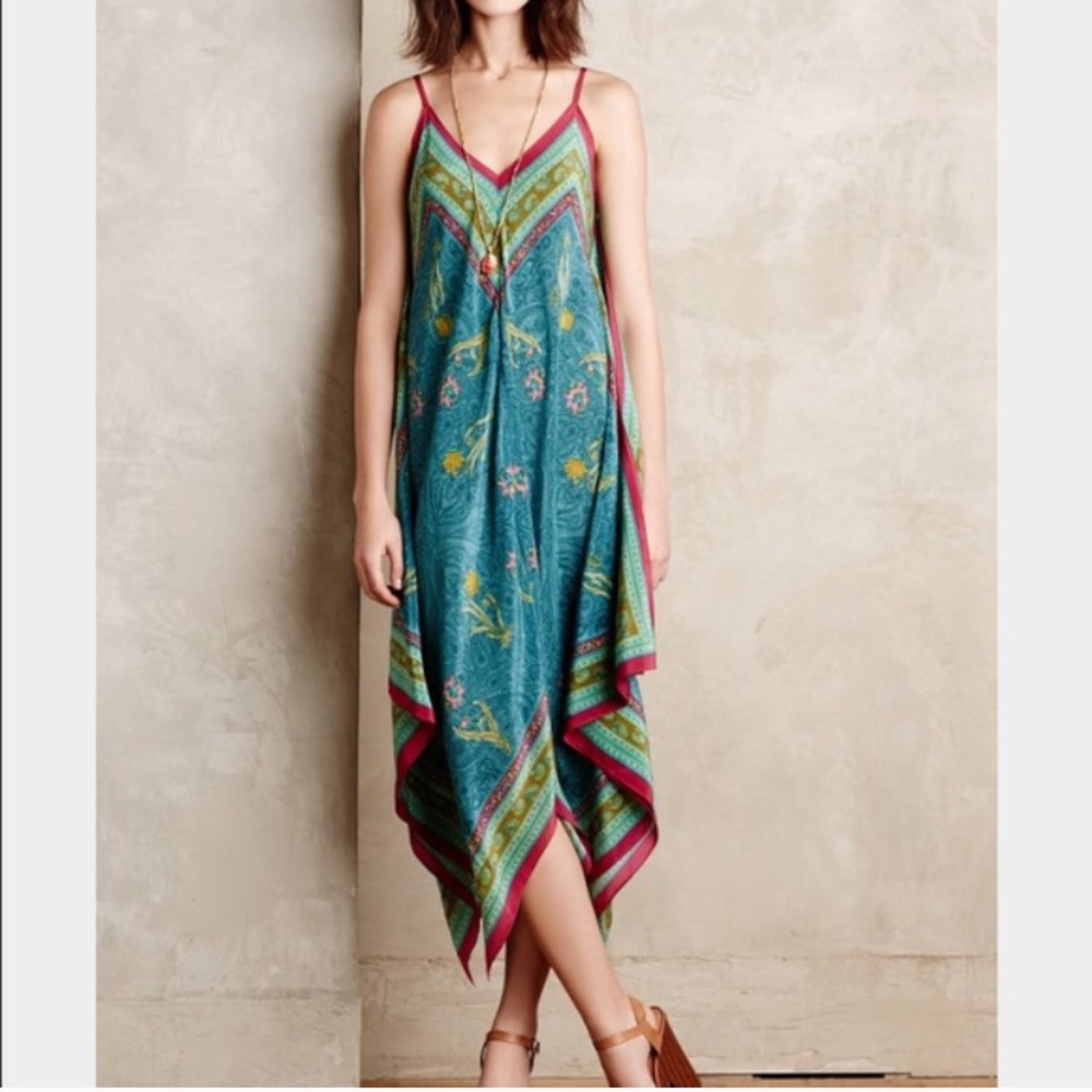 Anthropologie Holding Horses Handkerchief Dress